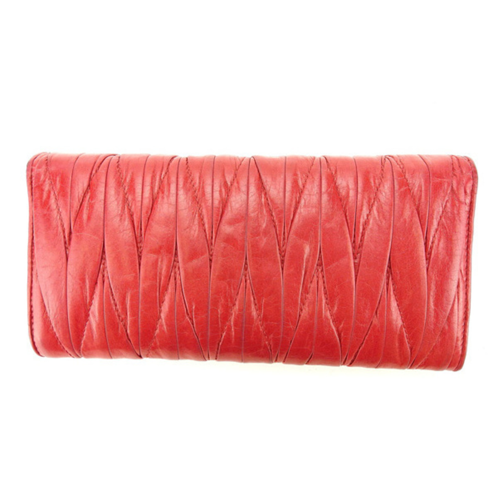 Miu Miu Long Wallet Long Wallet Matelasse Pink - image 2